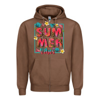 Chestnut summer  vibes Zipper Hoodie - texasbilliewilder