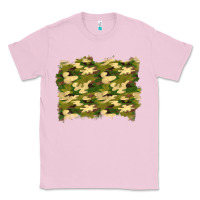 Bubblegum Pink camouflage background Classic Tee - BundleAndBundleShop