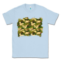 Dusty Blue camouflage background Classic Tee - BundleAndBundleShop