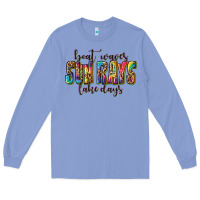 Colony Blue boat waves sun rays lake days Long Sleeve Tee - texasbilliewilder