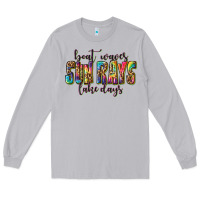 Moon Dust boat waves sun rays lake days Long Sleeve Tee - texasbilliewilder