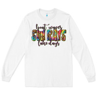 Boat Waves Sun Rays Lake Days Long Sleeve Tee | Teevron