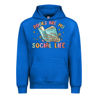 Cobalt books are my social life Urban Hoodie - MaliasSmallBusiness