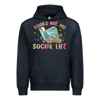 Navy books are my social life Urban Hoodie - MaliasSmallBusiness