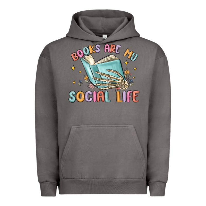 Books Are My Social Life Urban Hoodie by MaliasSmallBusiness | Teevron