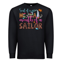 Black soul of a mermaid mouth of a sailor Premium Sweatshirt - JahusDesignShop