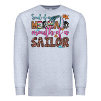 Heather Grey soul of a mermaid mouth of a sailor Premium Sweatshirt - JahusDesignShop