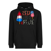 Black red white blue Heavyweight Hoodie - CowhideDigitalArt