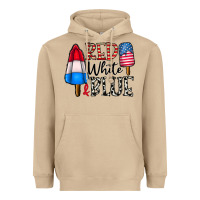 Mushroom red white blue Heavyweight Hoodie - CowhideDigitalArt