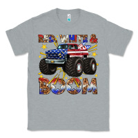 Heather Grey red white and boom Classic Tee - texasbilliewilder