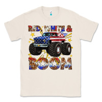 Natural red white and boom Classic Tee - texasbilliewilder