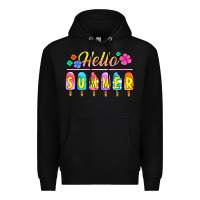 Black hello summer popsicles Premium Hoodie - Jasminsmagicworld