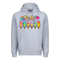 Heather Grey hello summer popsicles Premium Hoodie - Jasminsmagicworld