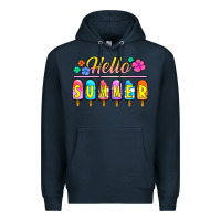 Navy hello summer popsicles Premium Hoodie - Jasminsmagicworld