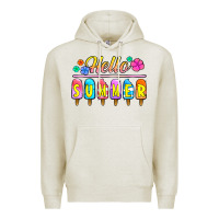Oatmeal Heather hello summer popsicles Premium Hoodie - Jasminsmagicworld