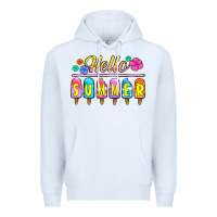 White hello summer popsicles Premium Hoodie - Jasminsmagicworld