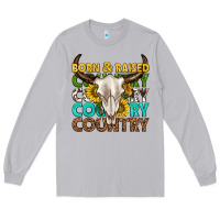 Moon Dust born and raised country western Long Sleeve Tee - texasbilliewilder