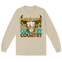 Mushroom born and raised country western Long Sleeve Tee - texasbilliewilder