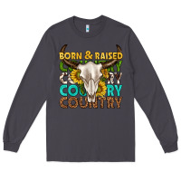 Smoke born and raised country western Long Sleeve Tee - texasbilliewilder