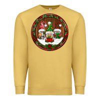 Antique Gold christmas gnomies christmas ornament Premium Sweatshirt - BundleAndBundleShop