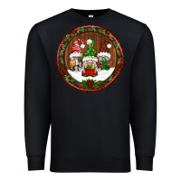 Black christmas gnomies christmas ornament Premium Sweatshirt - BundleAndBundleShop