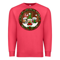 Cardinal christmas gnomies christmas ornament Premium Sweatshirt - BundleAndBundleShop