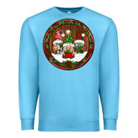Ocean Blue christmas gnomies christmas ornament Premium Sweatshirt - BundleAndBundleShop