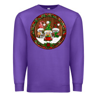 Purple christmas gnomies christmas ornament Premium Sweatshirt - BundleAndBundleShop