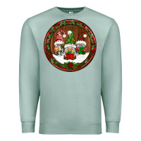 Seafoam christmas gnomies christmas ornament Premium Sweatshirt - BundleAndBundleShop