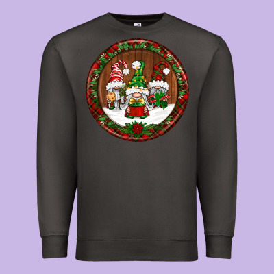 Christmas Gnomies Christmas Ornament Premium Sweatshirt Designed By Bundleandbundleshop