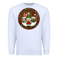 White christmas gnomies christmas ornament Premium Sweatshirt - BundleAndBundleShop