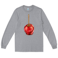 Heather Grey apple candy Long Sleeve Tee - AdoDesignShop