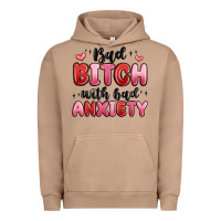 Pigment Burro bad bitch with bad anxiety Urban Hoodie - MaliasSmallBusiness