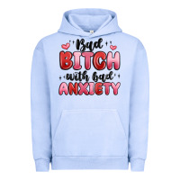 Pigment Grape Ice bad bitch with bad anxiety Urban Hoodie - MaliasSmallBusiness