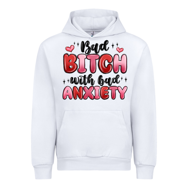 Bad Bitch With Bad Anxiety Urban Hoodie by MaliasSmallBusiness | Teevron