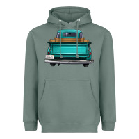 Sage western truck back view Heavyweight Hoodie - FaDigitalArtStudio