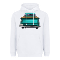 White western truck back view Heavyweight Hoodie - FaDigitalArtStudio