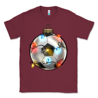 Burgundy christmas  soccer Classic Tee - Zillion Design Studio