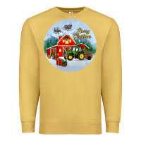 Antique Gold merry christmas small town christmas ornament Premium Sweatshirt - BundleAndBundleShop
