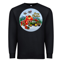Black merry christmas small town christmas ornament Premium Sweatshirt - BundleAndBundleShop
