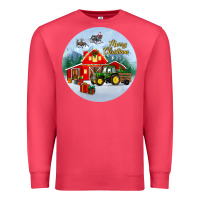 Cardinal merry christmas small town christmas ornament Premium Sweatshirt - BundleAndBundleShop