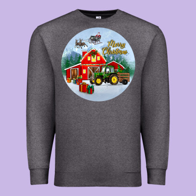 Merry Christmas Small Town Christmas Ornament Premium Sweatshirt Designed By Bundleandbundleshop