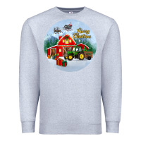 Heather Grey merry christmas small town christmas ornament Premium Sweatshirt - BundleAndBundleShop