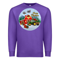 Purple merry christmas small town christmas ornament Premium Sweatshirt - BundleAndBundleShop