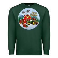Sports Green merry christmas small town christmas ornament Premium Sweatshirt - BundleAndBundleShop