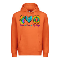 Carrot peace love flips flops Premium Hoodie - Jasminsmagicworld
