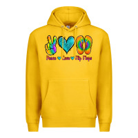 Lemon peace love flips flops Premium Hoodie - Jasminsmagicworld