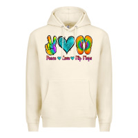Tofu peace love flips flops Premium Hoodie - Jasminsmagicworld