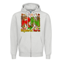 Dove Grey registered nurse juneteenth Zipper Hoodie - Zillion Design Studio