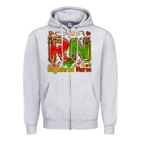 Heather Grey registered nurse juneteenth Zipper Hoodie - Zillion Design Studio